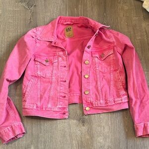 GAP x Barbie Bright Pink Denim Jacket
